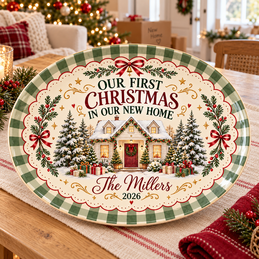 Personalized First Christmas in Our New Home Platter – Custom Family Name & Year Holiday Serving Plate, Housewarming Gift f5090a68-4cb0-44b8-b68a-376eb63c561b-1.png