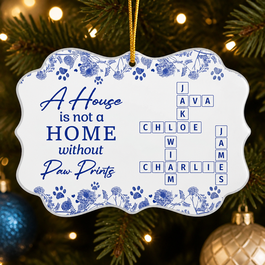 Paw Prints Home Crossword Names Ornament - Personalized Ornament f5208189-fb23-4b63-99b8-70deaa17edee.png