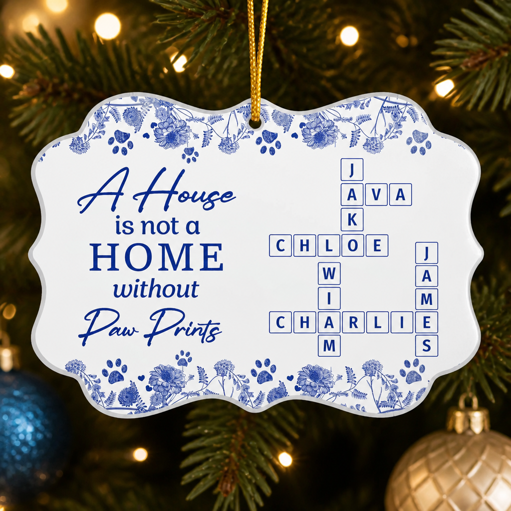 Paw Prints Home Crossword Names Ornament - Personalized Ornament f5208189-fb23-4b63-99b8-70deaa17edee.png