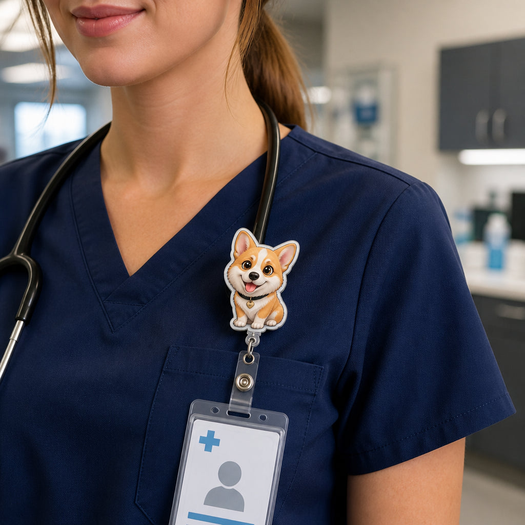 Custom Pet Photo → Chibi Badge Reel - Personalized Custom Shape Badge Reel f52cc21c-3f00-40be-ac64-ae92d1335b6d.jpg
