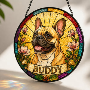 Personalized Stained-Glass Dog Suncatcher – Pet Name Banner - Personalized Suncatcher Stained Glass f530ff4c-1af0-49aa-980b-9550f654fa74.jpg