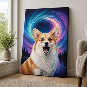 Custom Pet Portrait Canvas – Aurora Swirl Expressionist Style - Personalized Canvas f5422dc7-d56f-4471-b7a6-d99dbc59d466.jpg