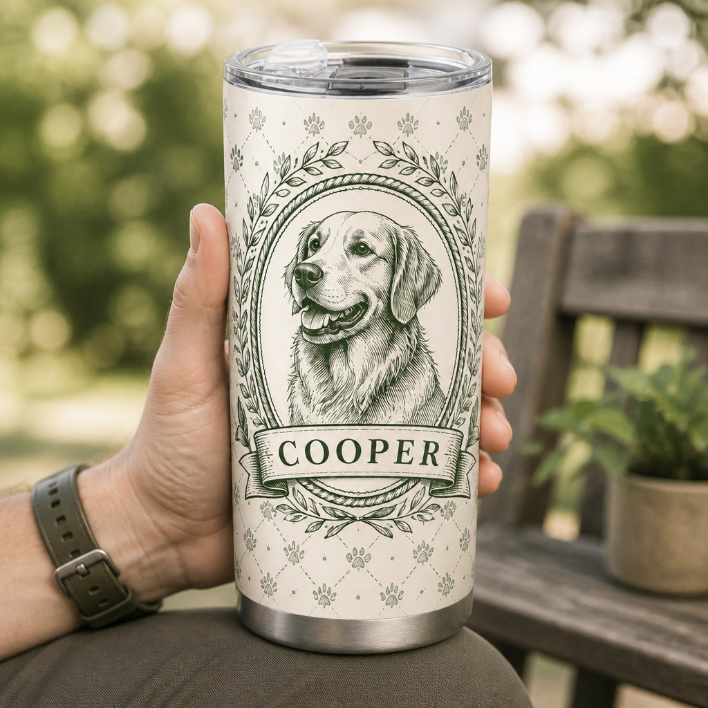 Vintage Engraved Pet Portrait Tumbler – Custom Photo + Name - Personalized Tumbler f54a54f6-ff6a-4221-ac69-1d02f26f8a43.jpg