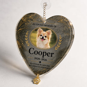 Pet Memorial Heart Stone – Photo, Name & Years (Granite Laurel) - Personalized 1 Layered Suncatcher with Charm f563f080-e319-4f70-a878-618890759d6a.jpg