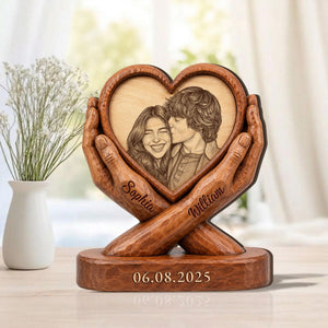Personalized Photo Couple Wooden Plaque, Custom Image & Couple Name Sign, Wedding Anniversary Gift Block, Engagement Gift, Gift For Husband f566dd0c-5772-43cc-9bc0-60acc28b72d8-3.jpg