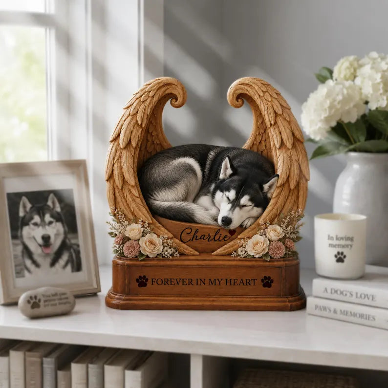 Personalized Pet Memorial Wooden Block with Angel Wings, Custom Dog Remembrance Gift, Forever in My Heart Pet Loss Keepsake, Sympathy Decor f569ac72-6d21-4b02-be39-2df149d2c750-ghhhggyh-6-.webp