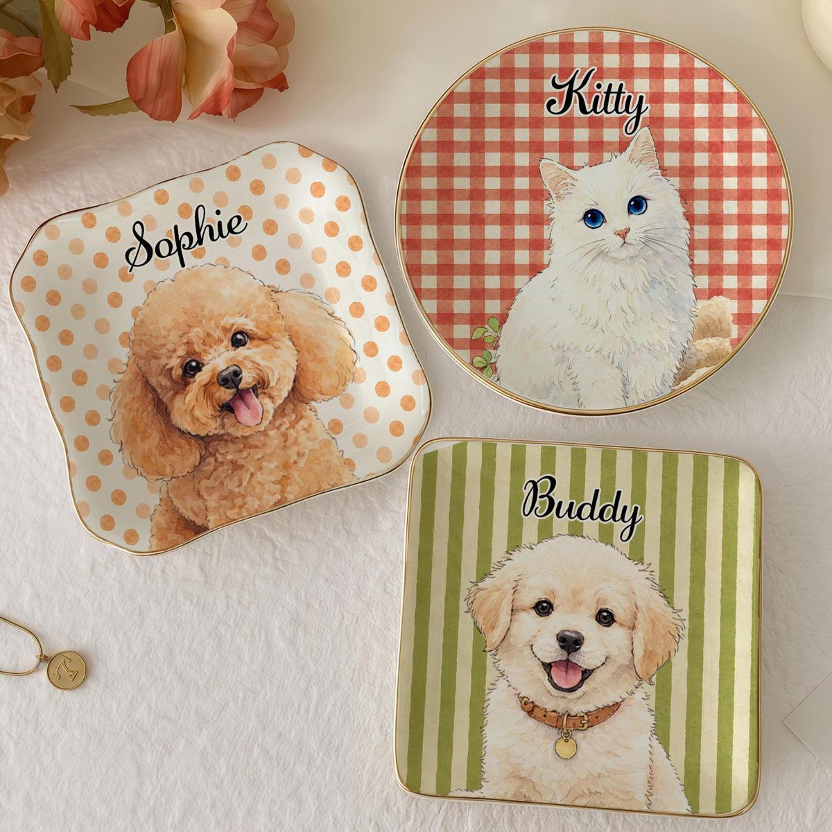 Custom Photo Birthday Gifts For Dog Cat Lovers, Personalized Dog Dad And Mom Cat Owners Jewelry Dish, Pet Memorial, Gift for Pet Lover f57f64de-79db-40a3-9c27-399d68171c36-7.jpg