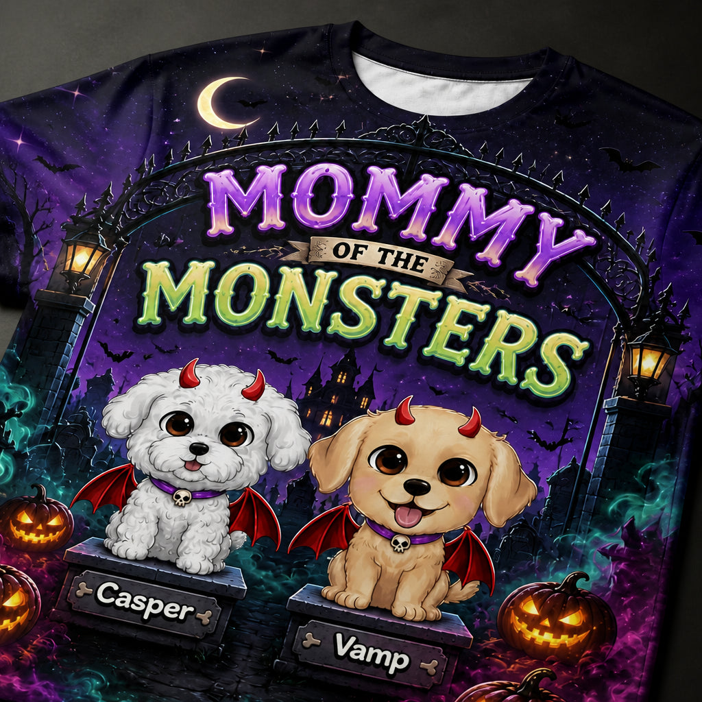 Mommy of the Monsters — Custom Pet Cartoon AOP Tee - Personalized T-Shirt - All over printed f5a7f358-afba-4ed5-8b04-433a089c382b.jpg
