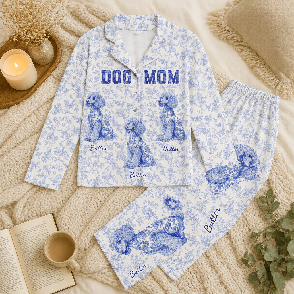 Dog Mom Personalized Pajama Set – Paw Plaid Edition - Personalized Pyjamas f5b15d43-9065-457f-8731-1ae632a1c8b0.png