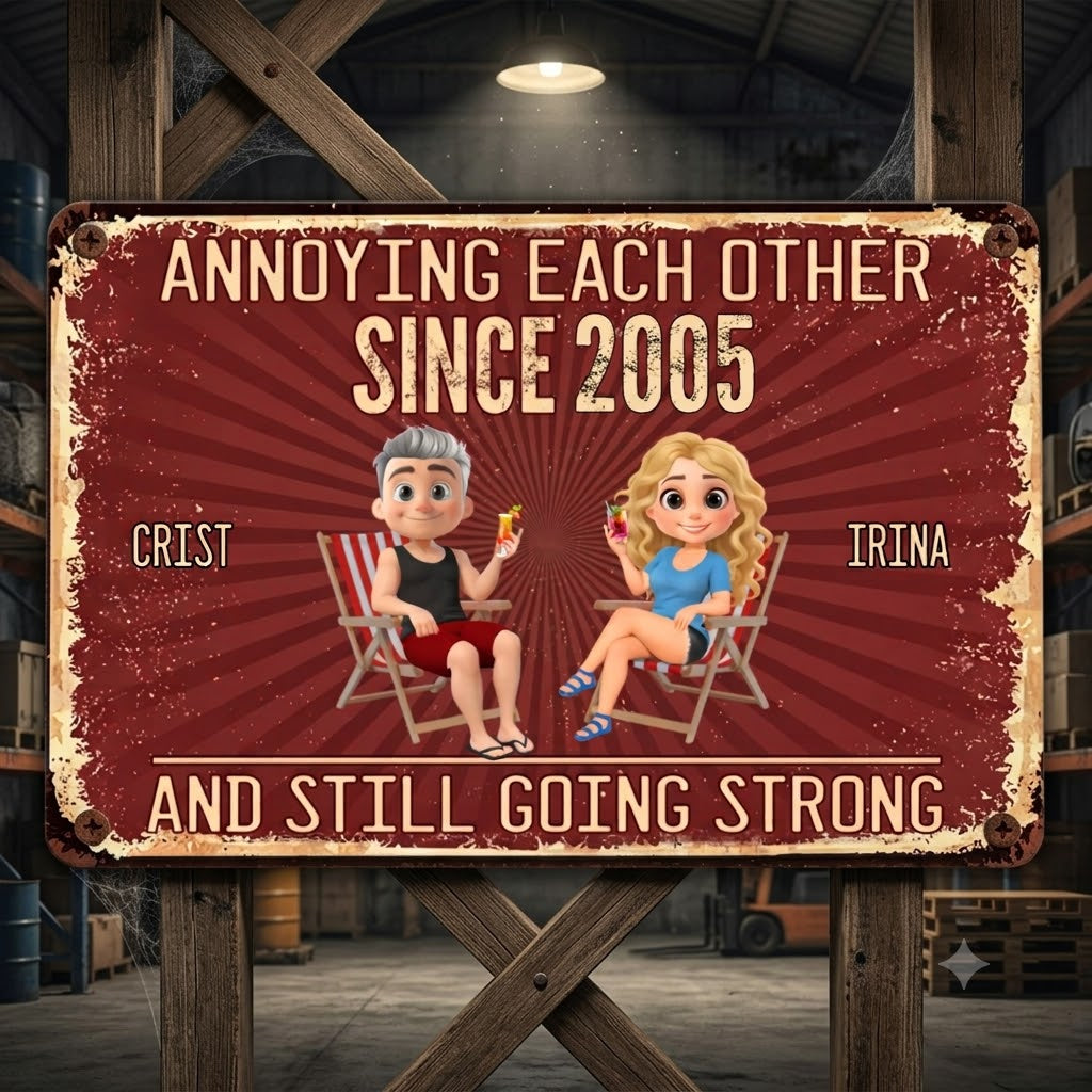 Everlasting Love - Personalized Custom Metal Sign