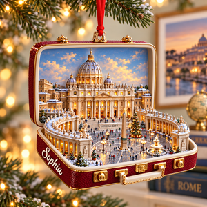 Personalized St. Peter's Basilica 3D Suitcase Christmas Ornament – Vatican City Travel Souvenir & Catholic Gift f5b9bc4f-11d2-4f89-a433-cfa6d1e3bdeb-Vatican-City-Christmas-suitcase-ornament-1.png