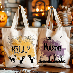 Personalized Halloween Tote Bag: Custom Trick or Treat Canvas Bag f5bd213d-80a0-4324-9dc0-ef89f1a84857-4.png