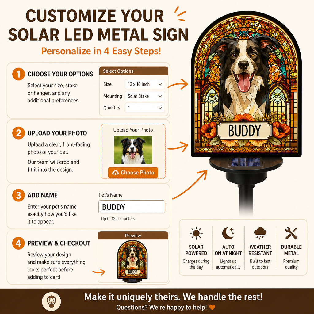 Custom Pet Stained-Glass Solar Garden Sign - Personalized Cut Metal Sign Led Solar f5c72477-da0c-47a8-914b-52cbe667da4c.jpg