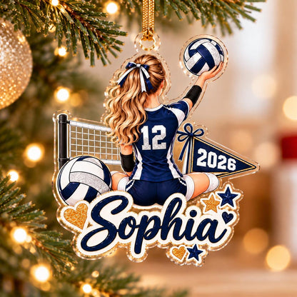 Personalized Volleyball Ornament, Custom Volleyball Player Christmas Ornament, Senior Night Volleyball Gift, Team Colors & Number Keepsake f5c9c72b-0911-4158-b3ad-35568d902825-1.jpg