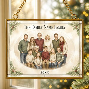 Custom Family Watercolor Portrait Suncatcher – Name & Year - Personalized Rectangle Stained Glass Suncatcher (PW) f60a102c-6904-4282-9ed3-963d342bc740.png