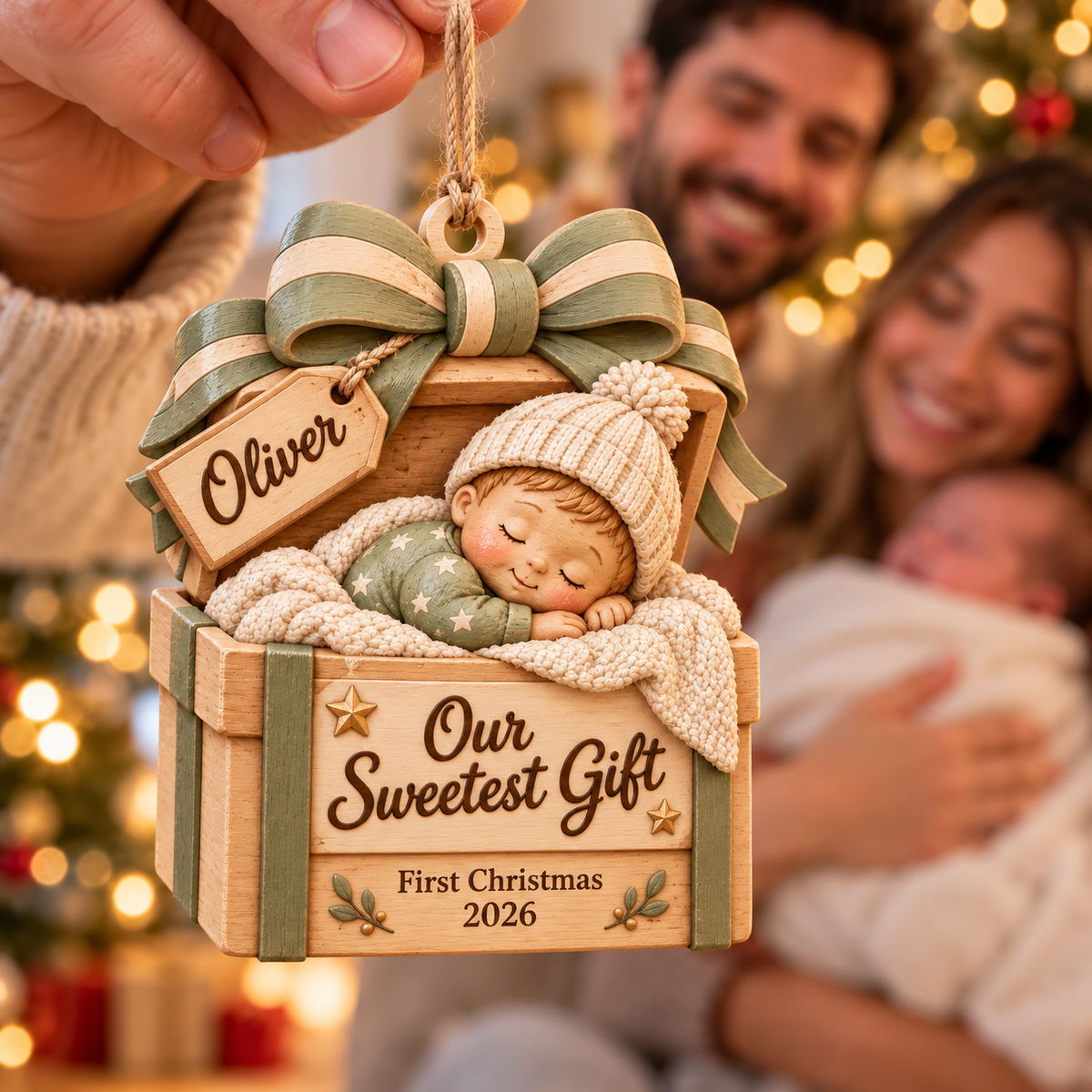 Personalized Grandbaby’s First Christmas Ornament 2026 – Custom Baby Name Keepsake, Moon & Teddy Bear Design, Gift for New Grandparents f61cf40f-3c1b-407a-ab01-e3baccac149f-Oliver-s-First-Christmas-Keepsake-Ornament-1.png