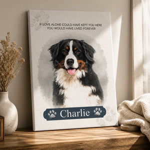 Pet Memorial Watercolor Portrait Canvas – Name + Photo - Personalized Canvas f62adc72-087b-4c3e-93ba-1d063f491fdd.jpg