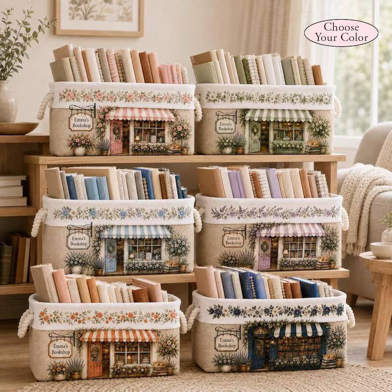 Personalized Book Organizer Basket, Custom Bookshop Linen Storage Bin, Book Lover Gift for Reader f63914ab-8ac2-4967-b824-5d43b10129db-gdrfe5nj-7-.jpg