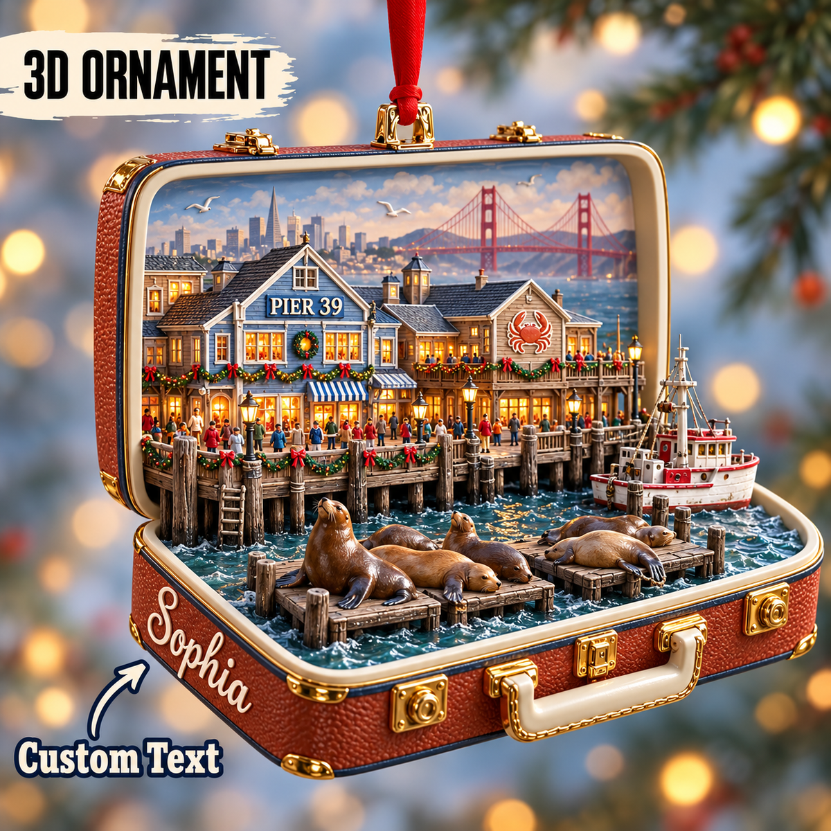 Personalized 3D Pier 39 Suitcase Christmas Ornament – San Francisco USA Travel Souvenir & Gift for San Francisco Lovers f63a1b76-622a-437b-bb07-2d7bf25e6d09-Personalized-Pier-39-Sea-Lion-Ornament.png