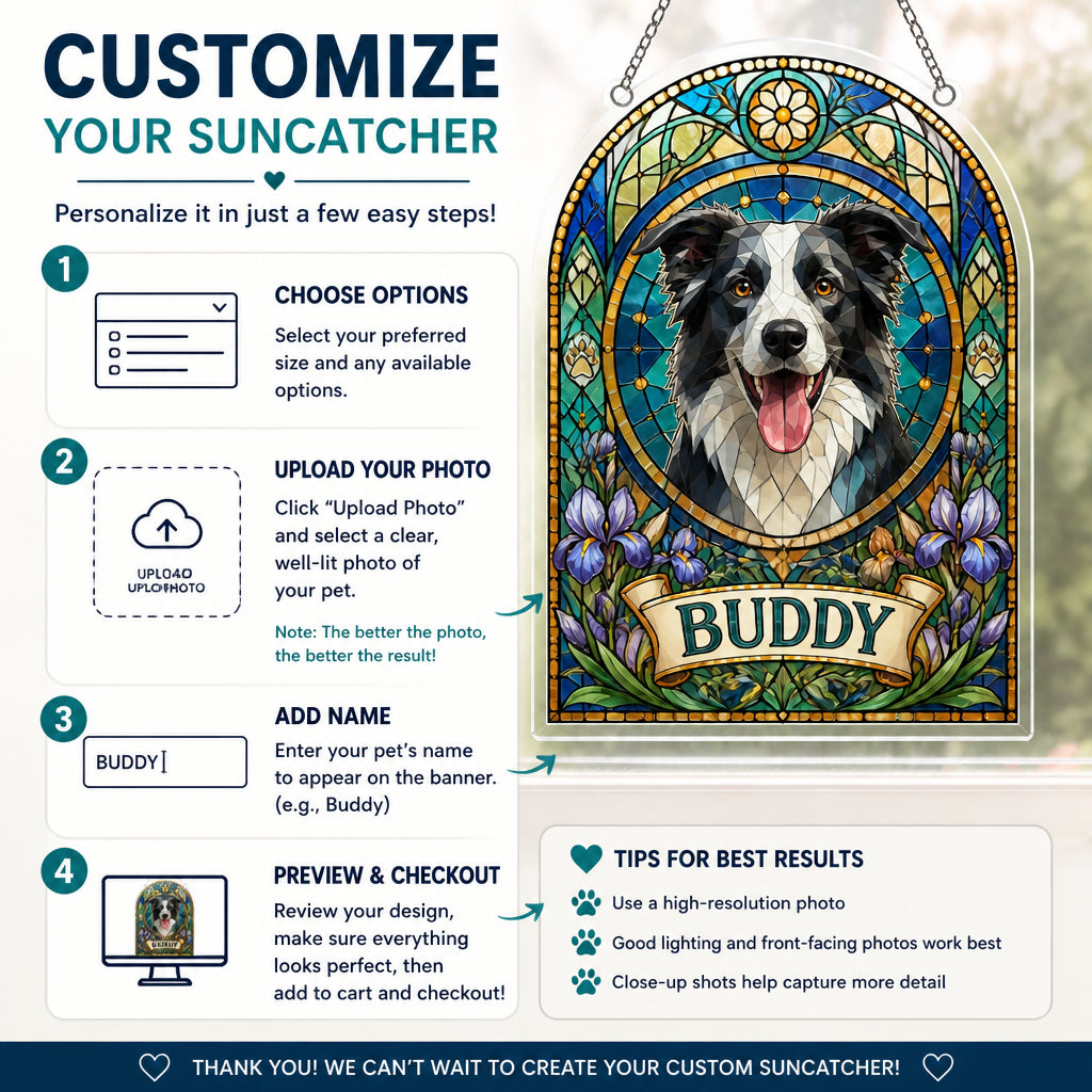 Custom Stained‑Glass Pet Portrait Suncatcher with Name - Personalized Suncatcher Stained Glass f6641881-d827-45eb-bd00-9c8bf1838482.jpg