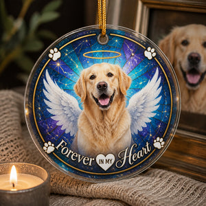 Pet Memorial Photo Ornament – Forever in My Heart - Personalized Transparent Acrylic Ornament f66a336d-6aab-4b50-ab62-d09925b1442e.jpg