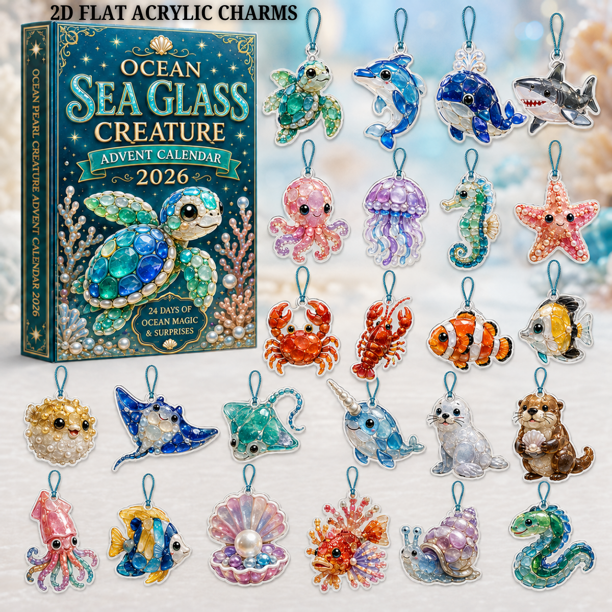 Ocean Sea Glass Creature Advent Calendar 2026 - 24-Day Festive Countdown, Acrylic Charms Blind Box - Gift For Ocean Lovers f68f2834-cd55-4dec-9713-cada46f98c2c-text-sea.png