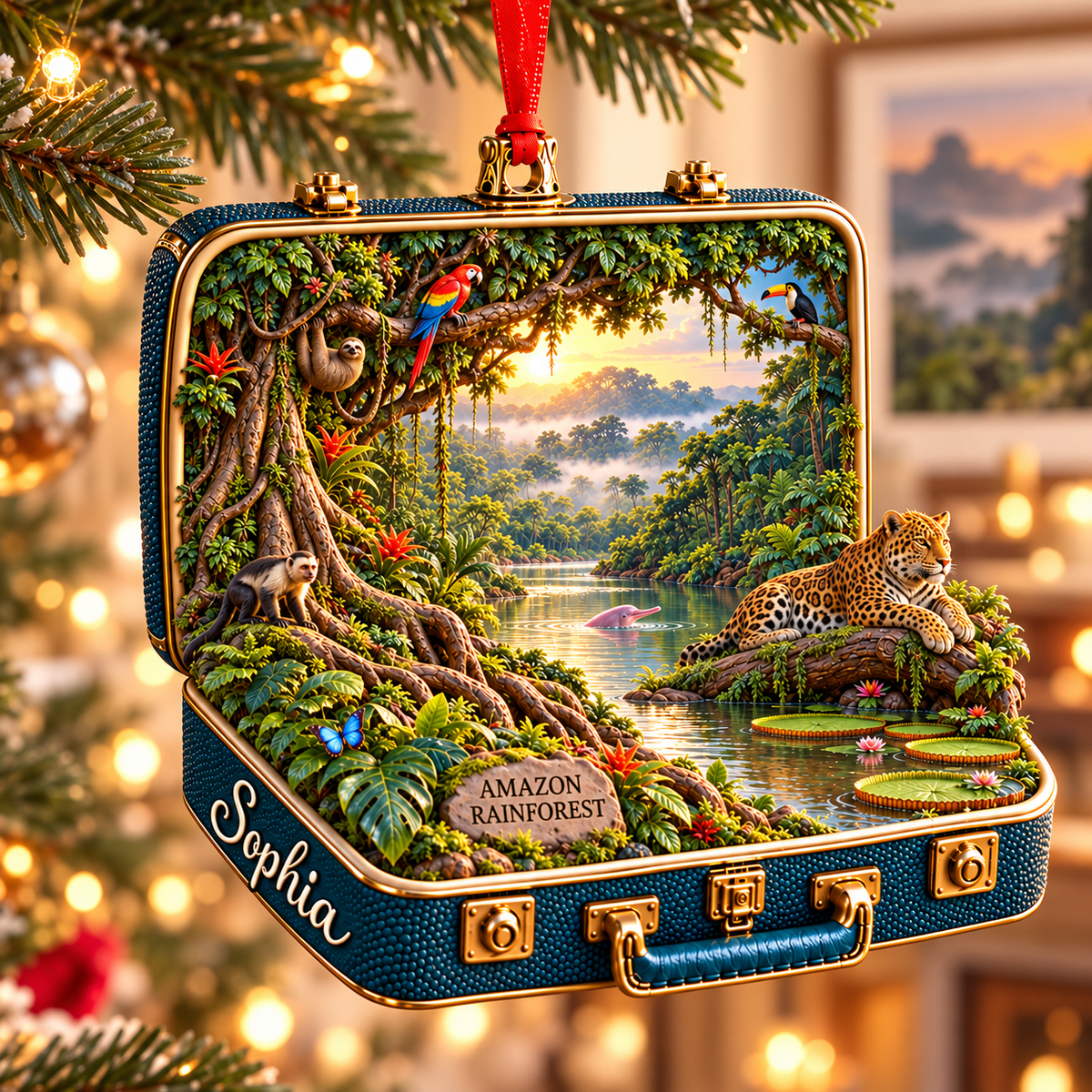 Personalized Amazon Rainforest 3D Suitcase Christmas Ornament – Tropical Travel Souvenir & Gift for Wildlife Lovers f6b00d8e-06a5-4fc5-9c9d-09b40cc71980-Amazon-rainforest-Christmas-ornament-1.png