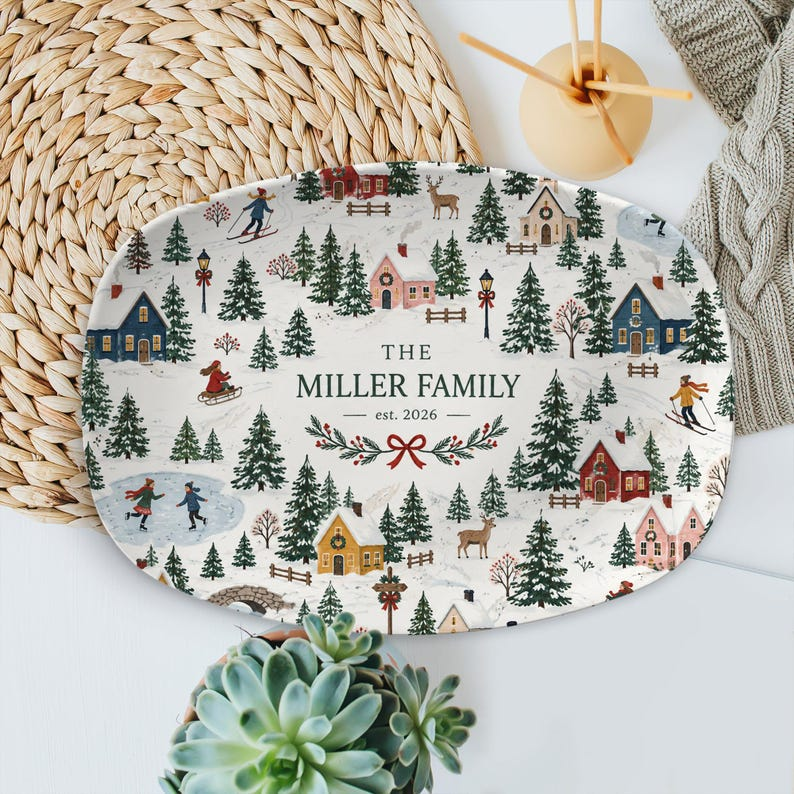 Personalized Winter Village Christmas Platter, Custom Family Name Serving Dish, Holiday Keepsake Gift f6b9f8a8-870d-4620-8fd1-9c1b0902ba46-v2.png