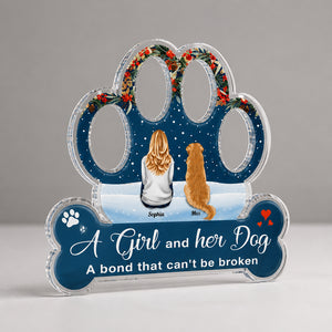 A Girl and Her Dog – Photo Paw Acrylic Standing Plaque - Personalized Acrylic Custom shape Standing 1 layer (FS) f6d8a8e7-00fe-492c-9806-d4c25394e41f.jpg