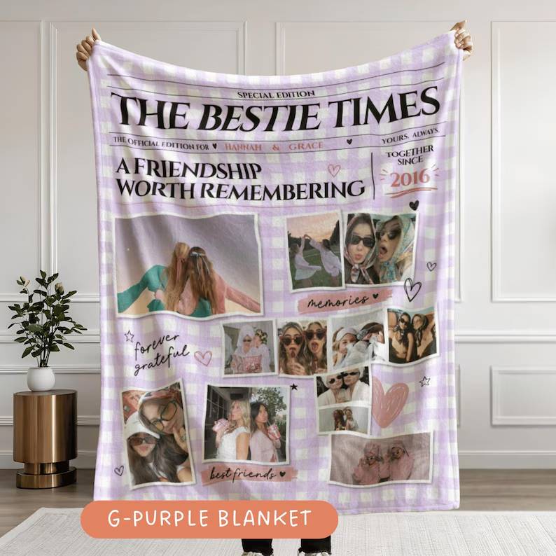 Personalized Best Friend Newspaper Blanket Custom Bestie Photo Collage Blanket Custom BFF Gift Gift for Her Friendship Keepsake Girls Night f6ee378f-1075-4970-a034-c77521d4c3e5-dfgdfg-8-.jpg
