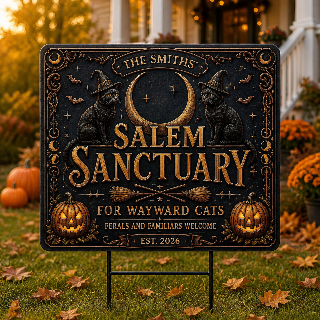 Personalized Salem Sanctuary Yard Sign – Witchy Cats Edition - Personalized Yard Sign f6ee8ad1-d396-4cae-ab45-a692e5122b3f.png