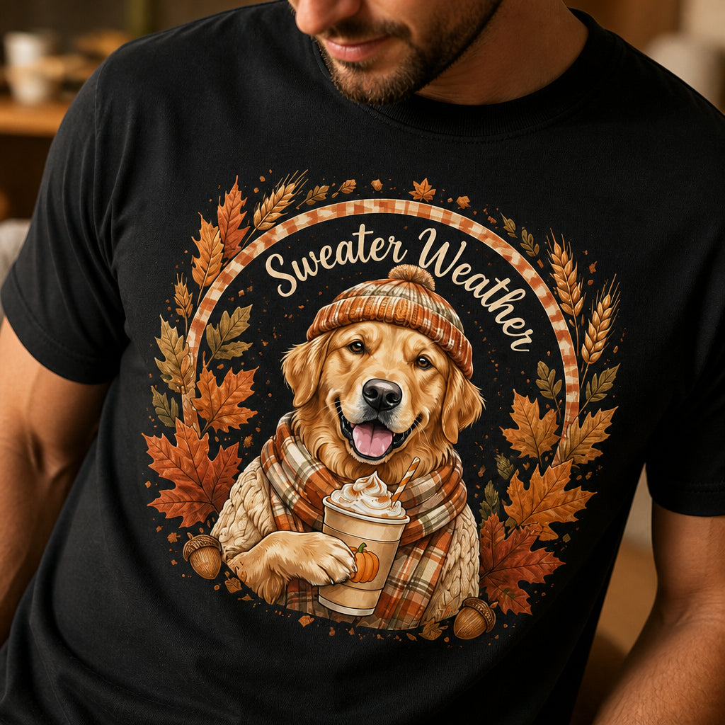 Custom Fall Pet Portrait Tee – Pumpkin Spice Season - Personalized T-shirt f6fc8864-96ef-4242-9102-8e5f55e9fd8c.jpg