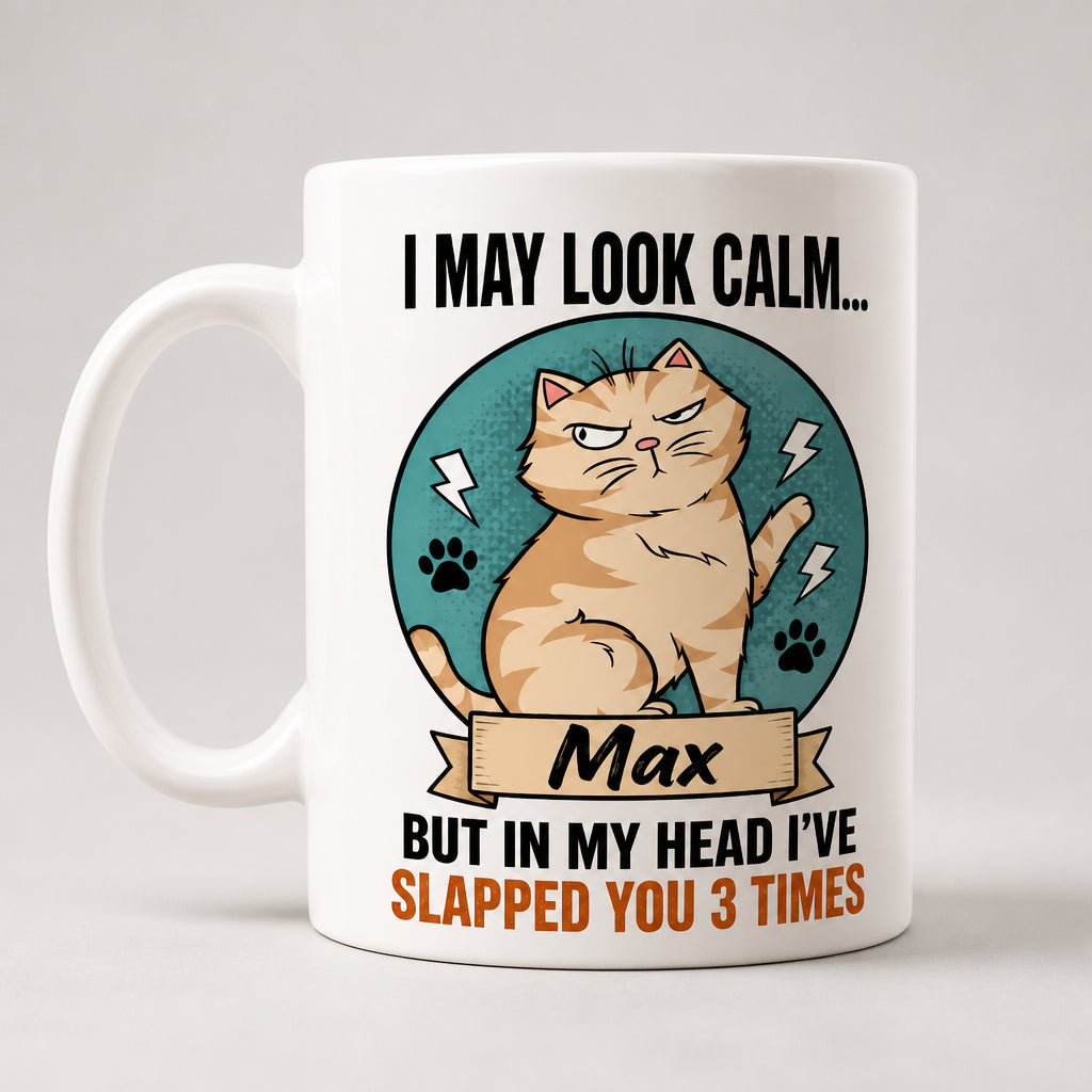 Personalized Grumpy Cat Calm But Slap Mug - Personalized Mug f70fa259-9276-4a59-8789-44a4f5d0776e.jpg