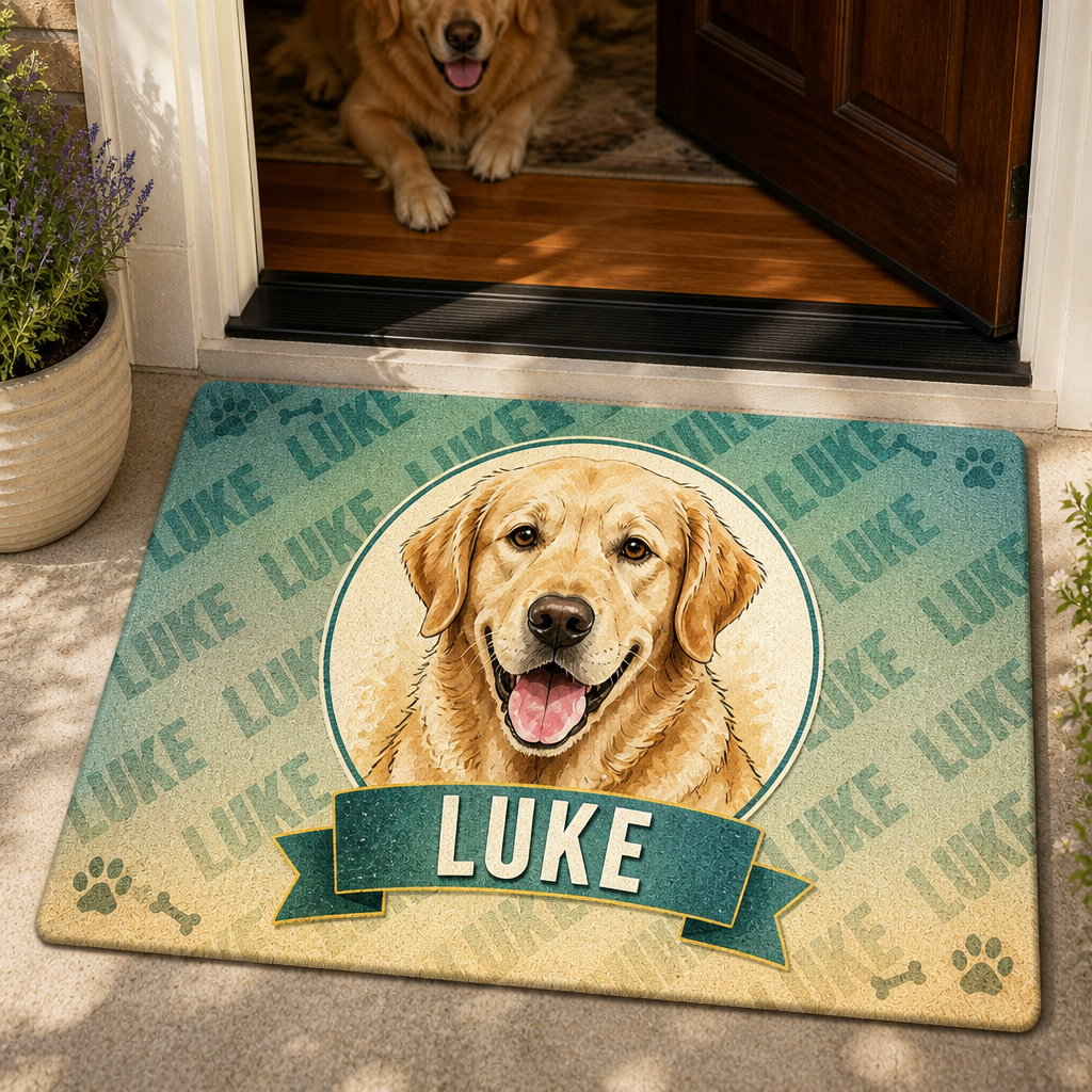 Custom Pet Portrait Doormat – Watercolor Face + Name Pattern - Personalized Doormat f71f7a64-c93a-4a29-a329-7922d8e993c0.png