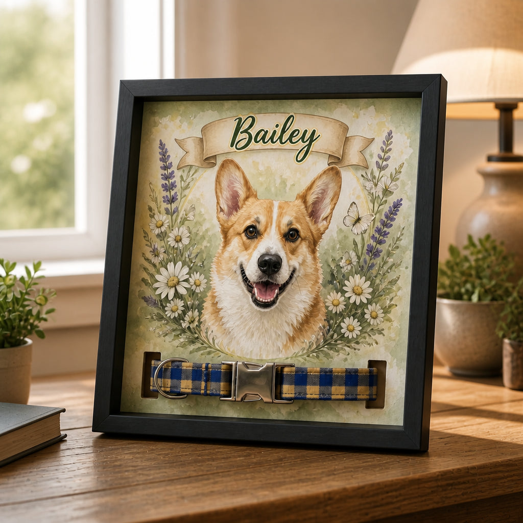 Custom Pet Portrait Flower Frame — Photo-to-Painting with Name - Personalized Picture Frame f7290f6e-e749-4175-9da8-0607ca5bdfb0.jpg