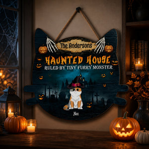 Personalized Haunted House Cat Sign – Ruled by Tiny Furry Monster - Personalized Wood Sign f72deb17-001a-4396-a7e3-e520ae47ac9c.jpg