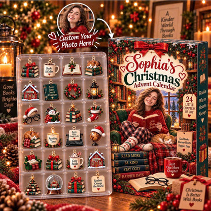 Personalized Book Lover Advent Calendar, Custom Name & Photo, 24 Bookish Acrylic Charms, Christmas Countdown f73495c0-2f18-4881-9e43-c790257271e1-il_fullxfull.8559250540_o6kn.jpg