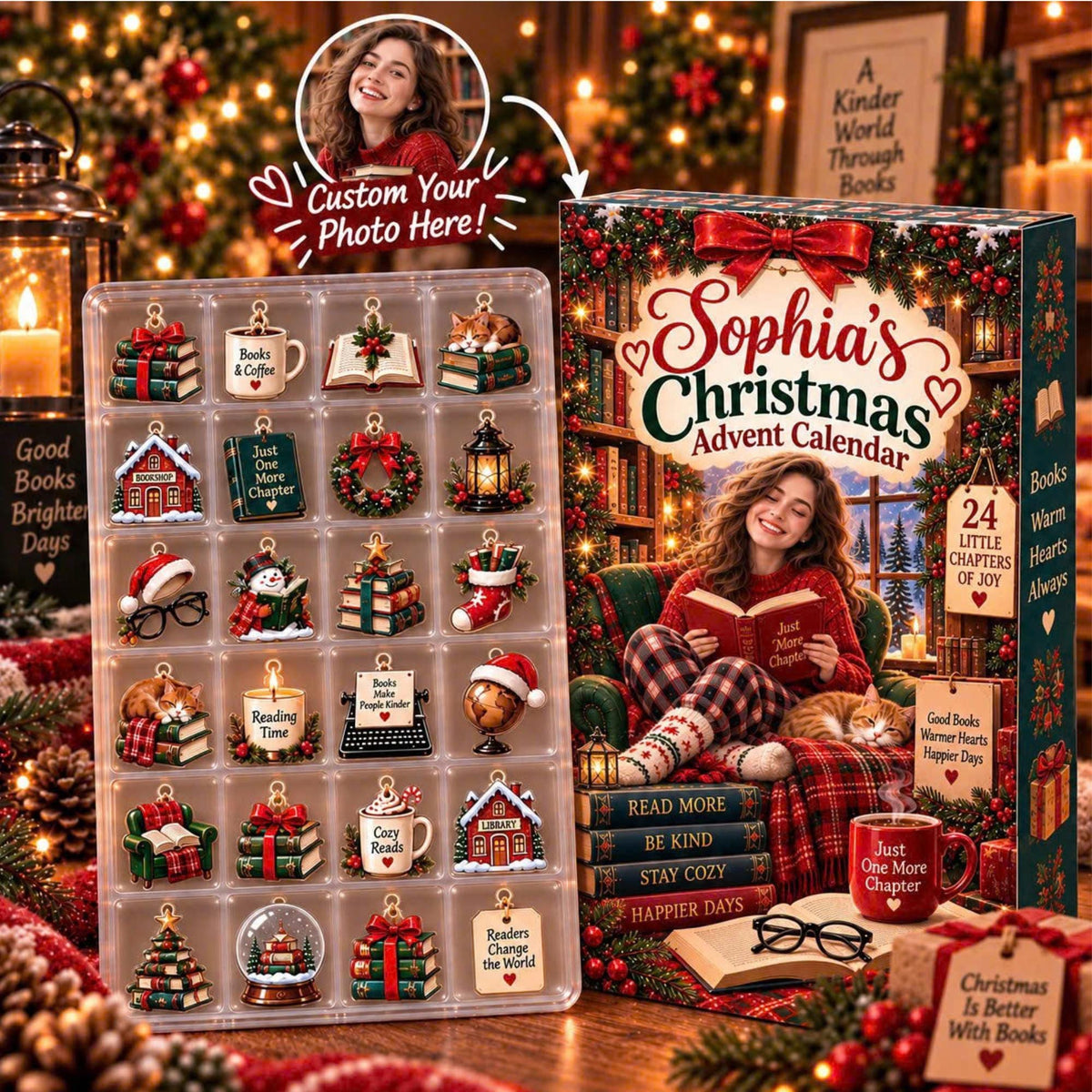 Personalized Book Lover Advent Calendar, Custom Name & Photo, 24 Bookish Acrylic Charms, Christmas Countdown f73495c0-2f18-4881-9e43-c790257271e1-il_fullxfull.8559250540_o6kn.jpg
