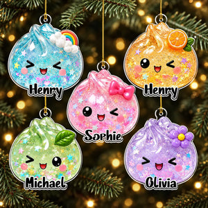 Personalized Name Glitter Dumpling Ornament, Cute Kawaii Christmas Tree Decoration, Custom Family Keepsake Gift for Kids and Dumpling Lovers f7383a37-1849-4ed5-9cf4-9d3049ee8218-1.webp