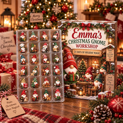 Personalized Christmas Gnome Advent Calendar 2026, 24 Day Holiday Countdown, Custom Name Blind Box Keepsake, Christmas Gift For Kids f73b13df-6398-437c-9e9d-e41190599578-il_1588xN.8579667823_i6jw.jpg