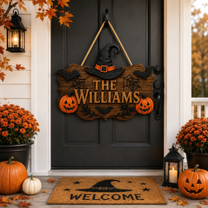 Personalized Halloween Door Sign, Custom Family Name Pumpkin Plaque, Haunted House Welcome Sign f7525382-e0be-442a-84a3-0a878bdacd00-b78df510-887f-4a9c-99dd-b44fa300b7a7.png