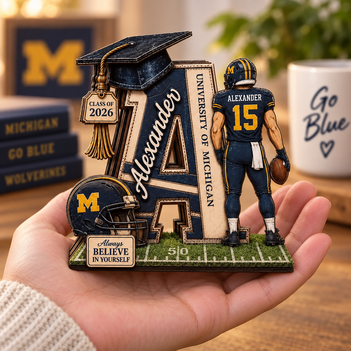 2D PRINTED Personalized Football Graduation Wooden Block, Custom Initial Letter Name, Class of 2026 Senior Gift, College Football Player f7579a4f-dbb7-40d6-8600-54f12c4382e2-rtth-2-.png