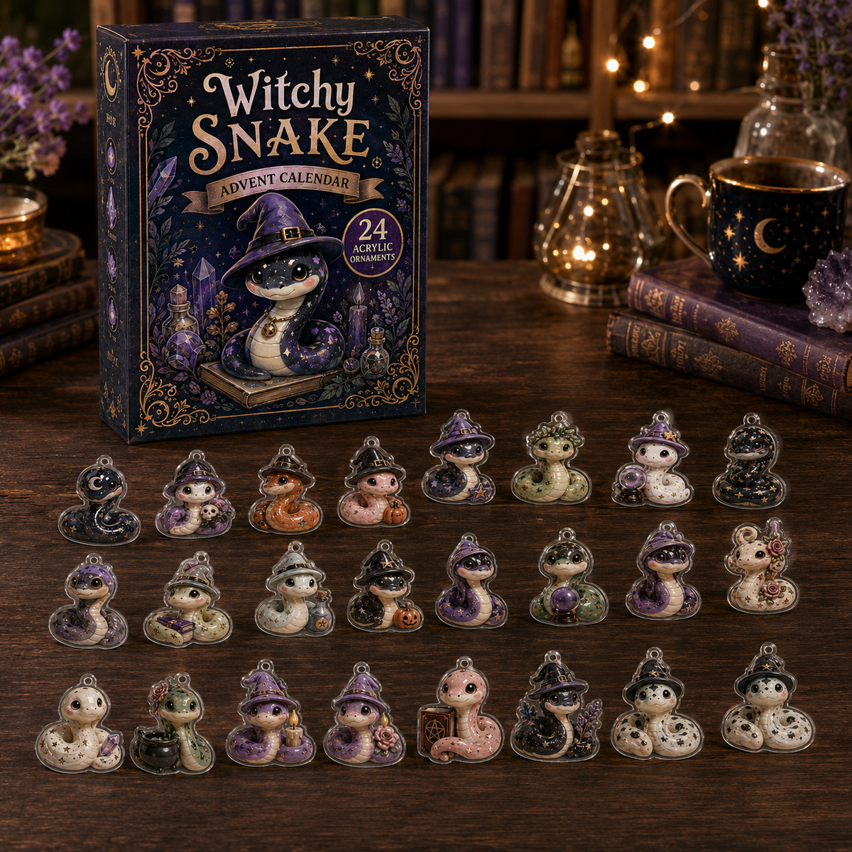 Witchy Snake Advent Calendar 2026 - 24-Day Festive Countdown, Acrylic Charms Blind Box - Gift For Snake Lovers f76561e7-d15f-4402-b7b5-09e322b602a5-witchy-snake.png