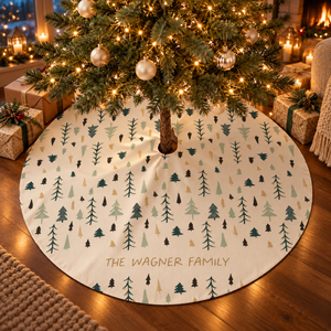 Personalized Christmas Tree Skirt, Aspen Tree Print, Holiday Home Decor f784fb87-0d18-44d4-8493-1e4d29162326-banner-2.png