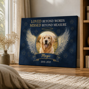 Pet Memorial Photo Canvas – Loved Beyond Words - Personalized Canvas f78d6fee-7bae-4a00-ad15-467c84d269ed.jpg