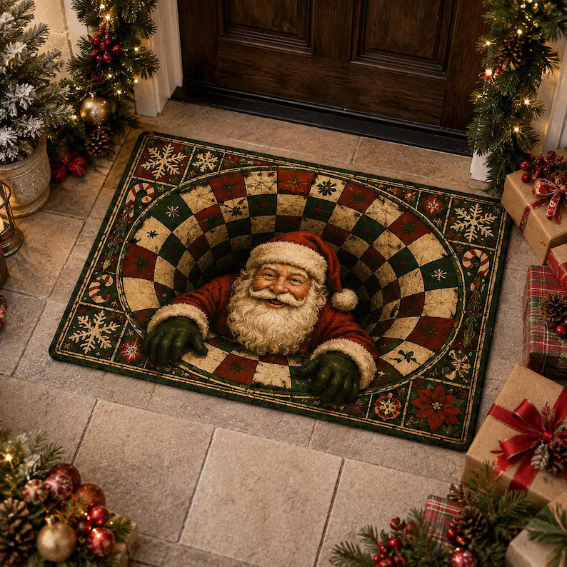 Santa Claus Christmas Doormat, 3D Illusion Floor Mat, Funny Santa Gift, Festive Holiday Home Decor f7a1de7c-4f9c-432b-ac09-36f3b68ef71c-dhkloop-2-.jpg