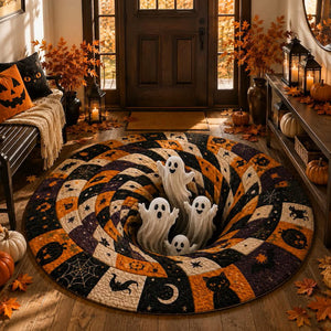 Halloween Ghost Vortex Rug, Spooky 3D Optical Illusion Floor Mat, Cute Ghost Halloween Decor, Pumpkin Witchy Rug, Fall Home Accent f7b24ee9-c862-495c-b2b3-dc1c707f46e0-trtytr-1-.jpg