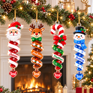Custom Name Spiral Ornament, Spiral Christmas Ornaments, Family Ornament 2026, Snowman Santa Christmas Keepsake, Christmas Gifts for Friends f7c11dfd-08ef-4080-a35b-c1a536cb1c35-banner-1.png