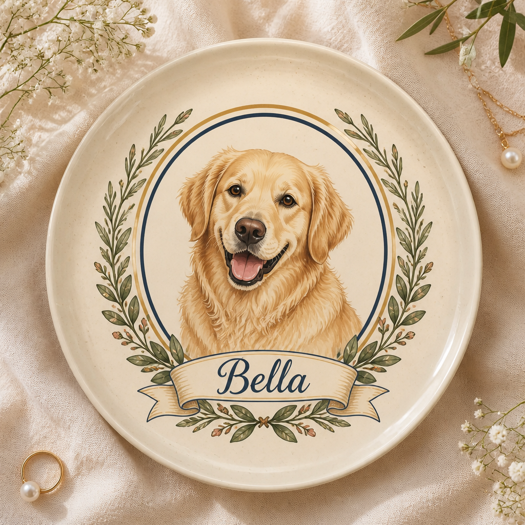 Personalized Pet Portrait Ceramic Plate – Custom Photo + Pet Name - Personalized Personalized Ceramic Plate f7c228a9-373b-41c4-a7bf-7dd8ee6cc271.png