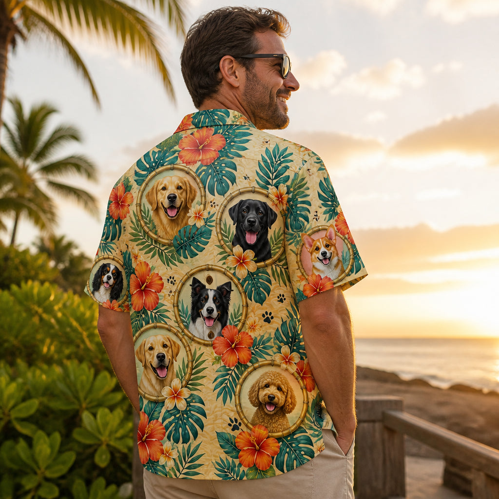 Custom Pet Photo Aloha Hawaiian Shirt – Bamboo Frame Hibiscus Pattern - Personalized Hawaiian Shirt f7f03843-4c52-47d2-9739-c786c3cc777f.jpg